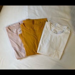 Everlane boxy tee bundle xs
